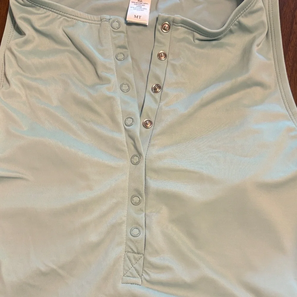 Andie Swim Malibu Swimsuit Aqua Medium Tall - Picture 4 of 8